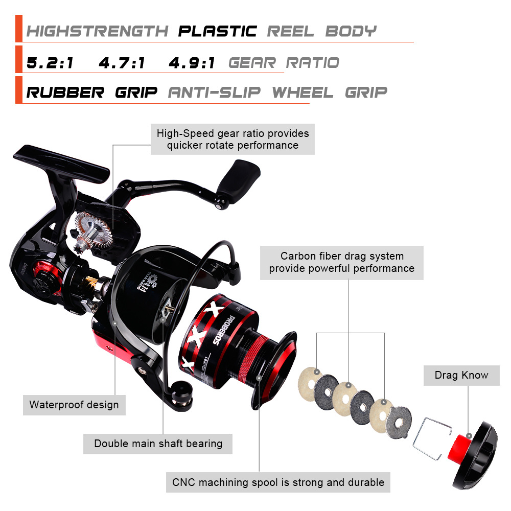 Sunflower Metal Spinning Fishing Reel, Long Cast Reel For Lure & Saltwater Fishing thumb 9