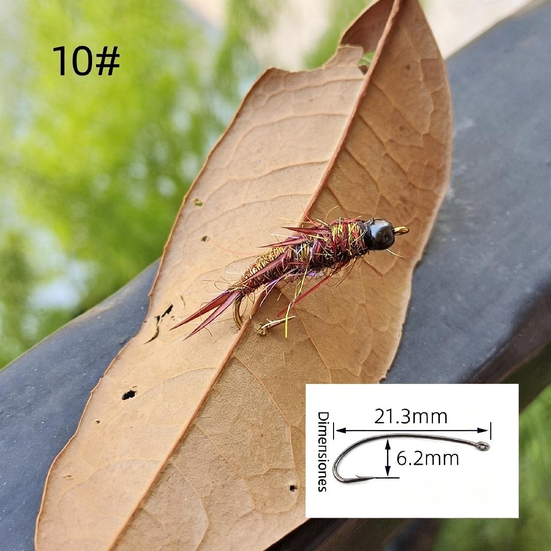LF651 Stonefly Nymph Fly Fishing Flies | Hand Tied Trout Nymph Lures thumb 2