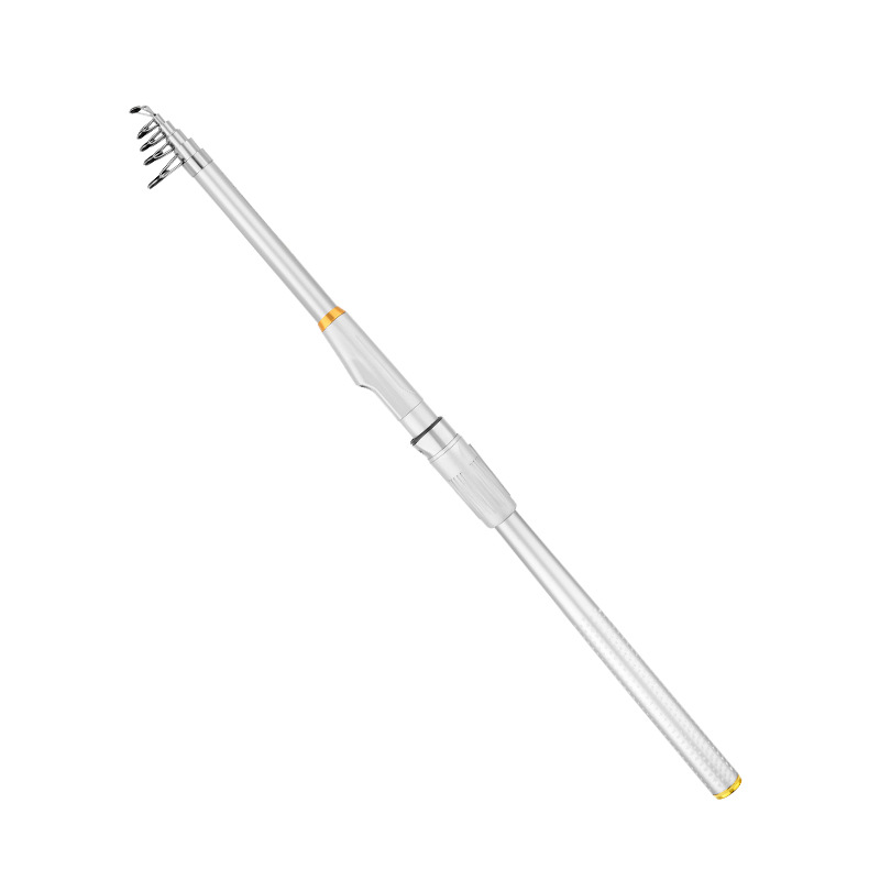 Sunflower Telescopic Fiberglass Sea Rod, Heavy Duty Hard Casting Fishing Rod 2.1m~3.6m