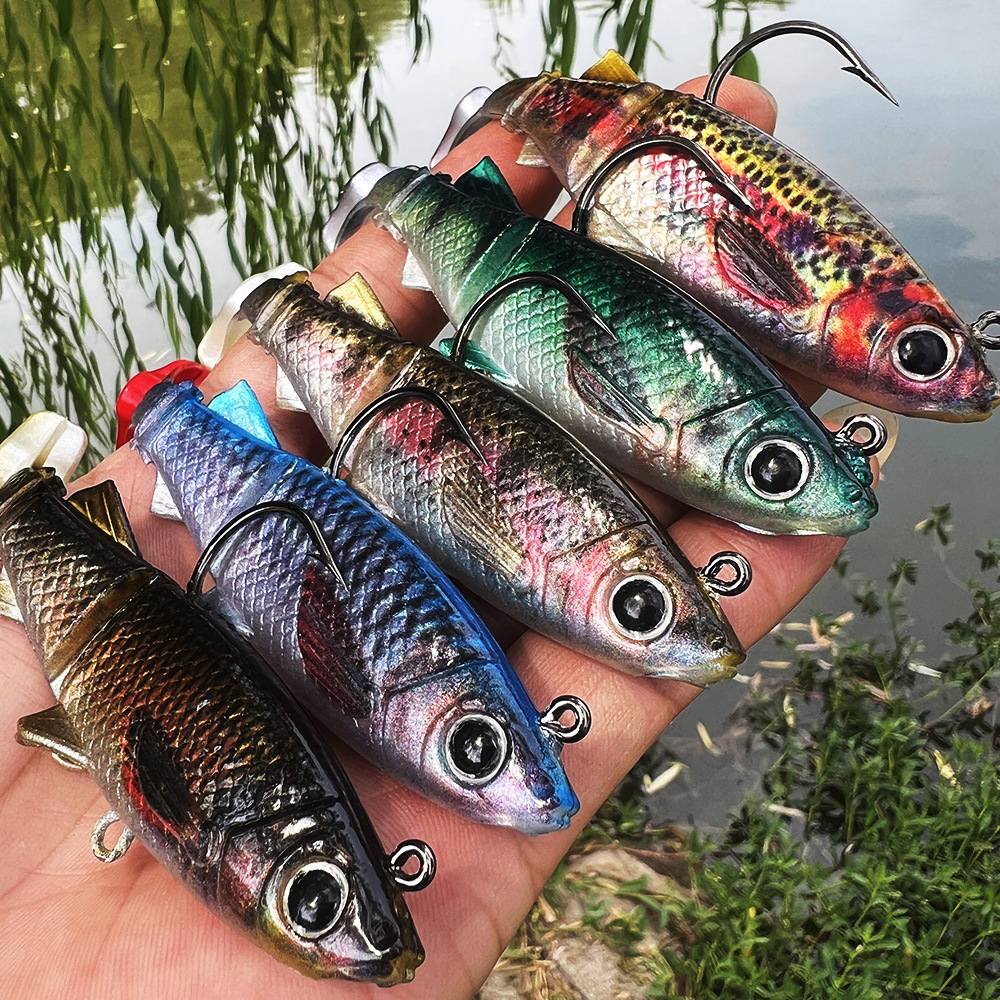 Sunflower Lead Head Soft Swimbait Lure DW6093 Single Hook thumb 9