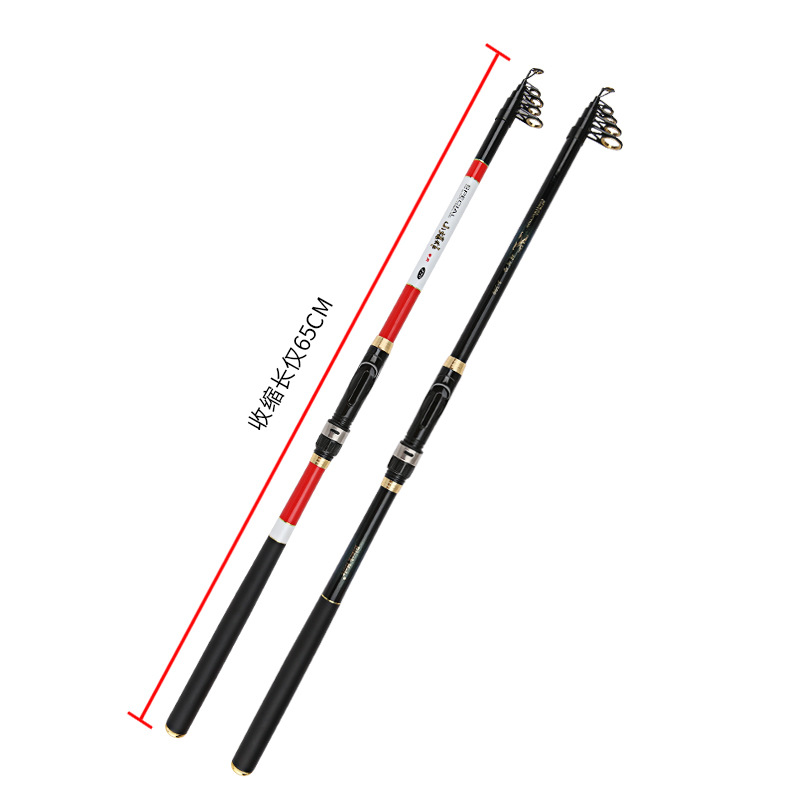 Sunflower Carbon Telescopic Fishing Rod, Soft Action Rock Fishing Rod 2.1m 2.4m 2.7m 3.0m 3.6m thumb 3