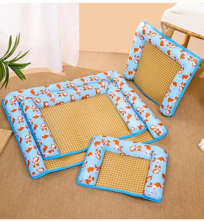 Summer Rattan Cooling Pet Bed thumb 1