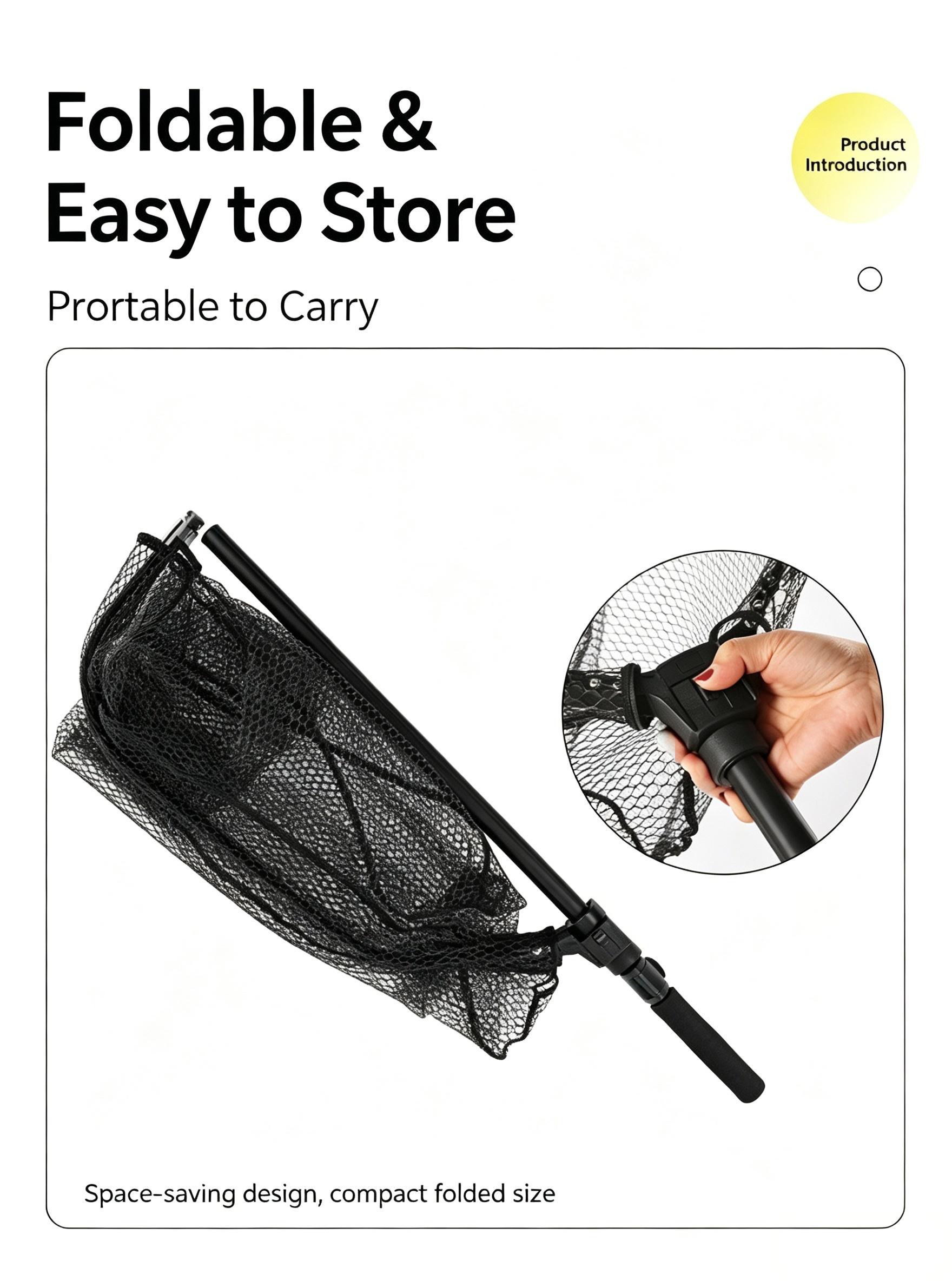 Aluminum Alloy Foldable Big Game Fishing Landing Net thumb 6