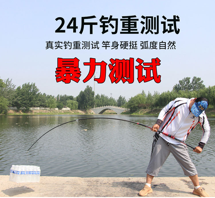Sunflower Carbon Telescopic Surf Casting Rod, Extra Hard Power Anchor Fishing Rod 2.1m-4.5m thumb 4